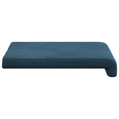Bankkussen 2 st fluweel Blauw Diepte 35 cm