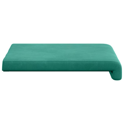 Bankkussen 2 st fluweel Turquoise Diepte 35 cm
