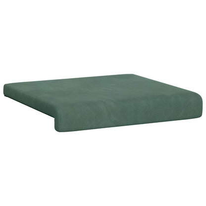Bankkussen 2 st fluweel Zeegroen Diepte 35 cm