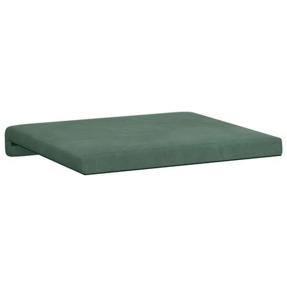 Bankkussen 2 st fluweel Zeegroen Diepte 35 cm