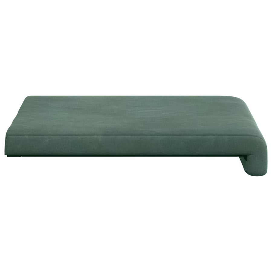 Bankkussen 2 st fluweel Zeegroen Diepte 35 cm
