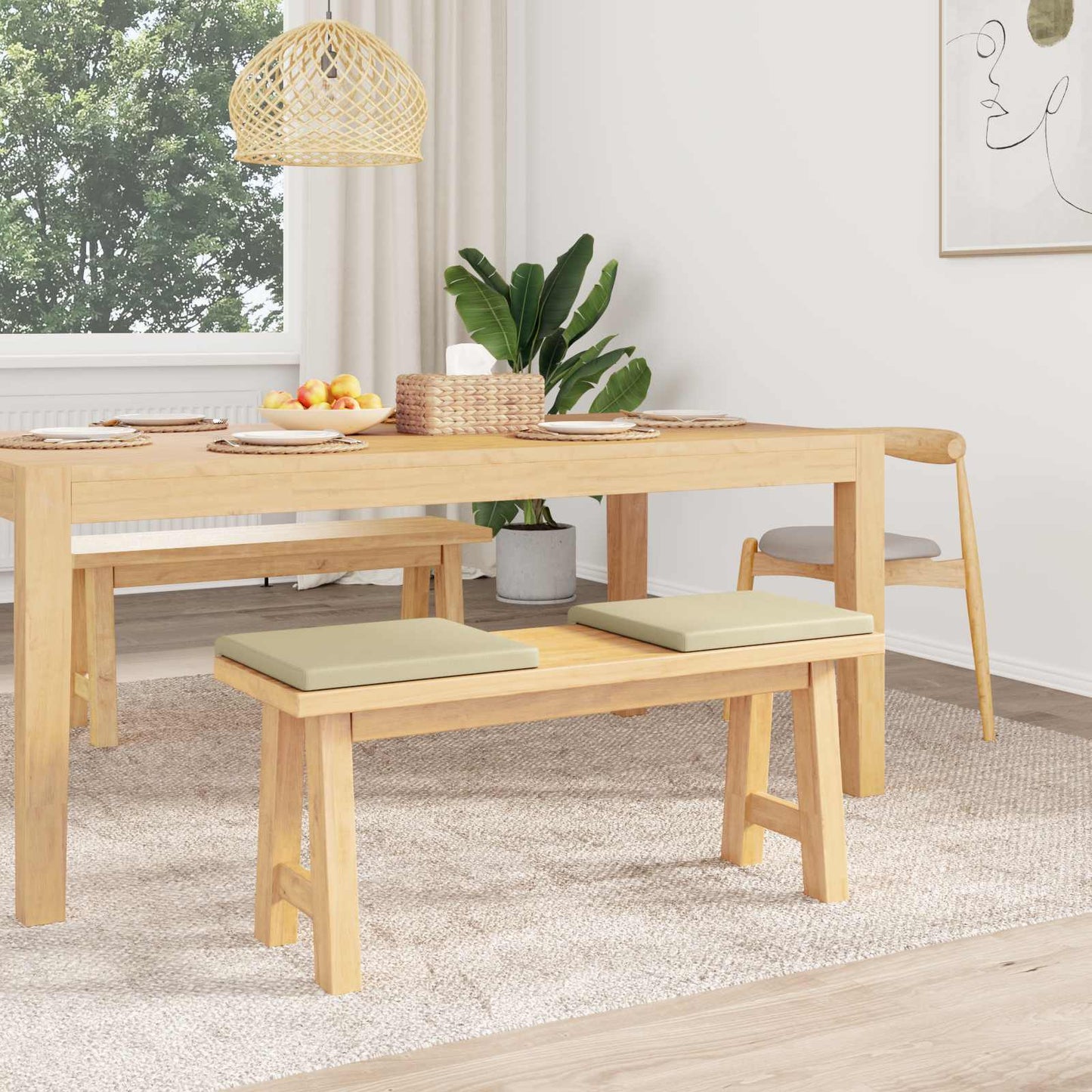 Bankkussen 2 st Kunstleer Crèmekleurig Diepte 35 cm