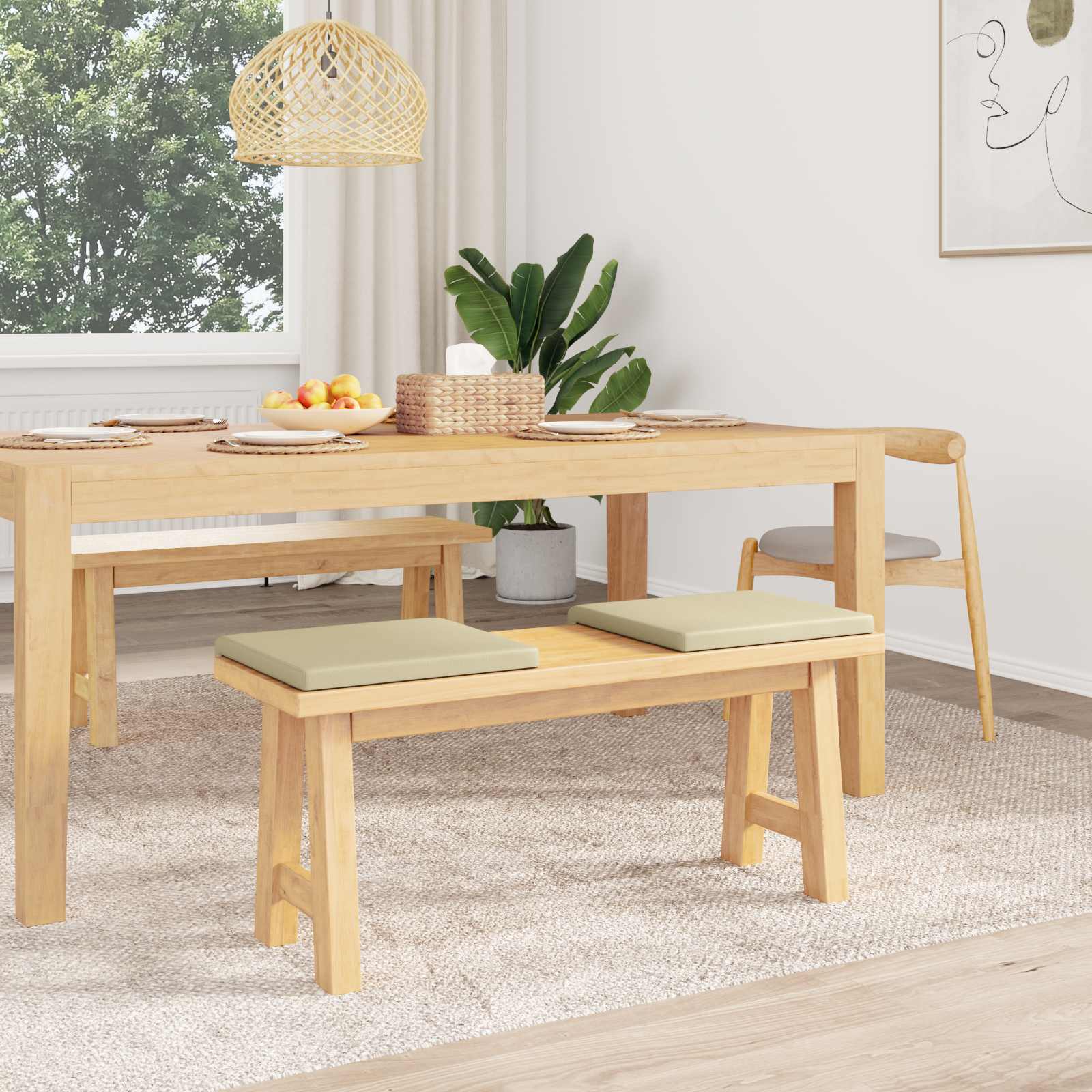 Bankkussen 2 st Kunstleer Crèmekleurig Diepte 35 cm