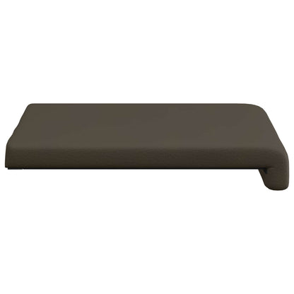 Bankkussen 2 st Kunstleer Grijs Diepte 35 cm