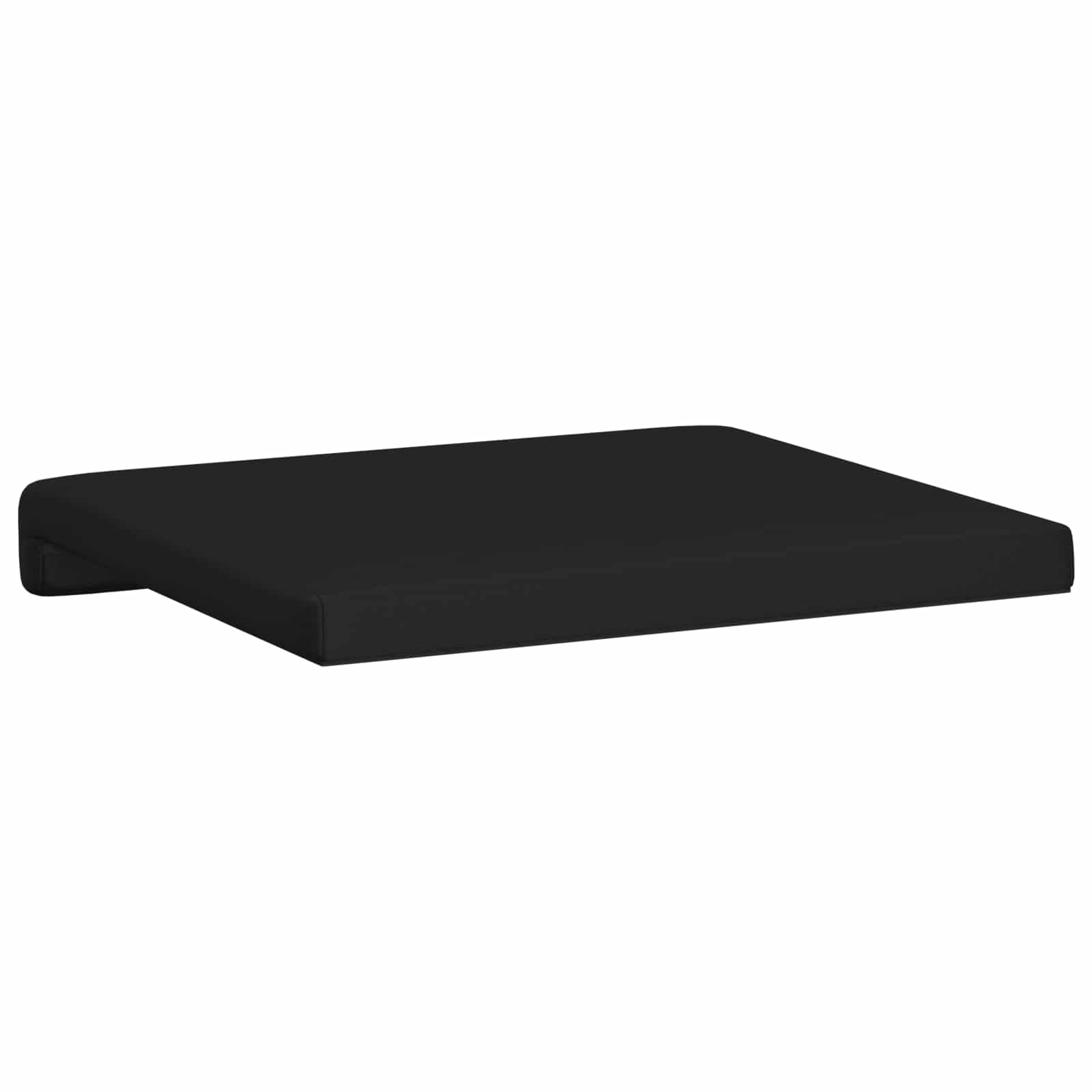 Bankkussen 2 st Kunstleer Zwart Diepte 35 cm