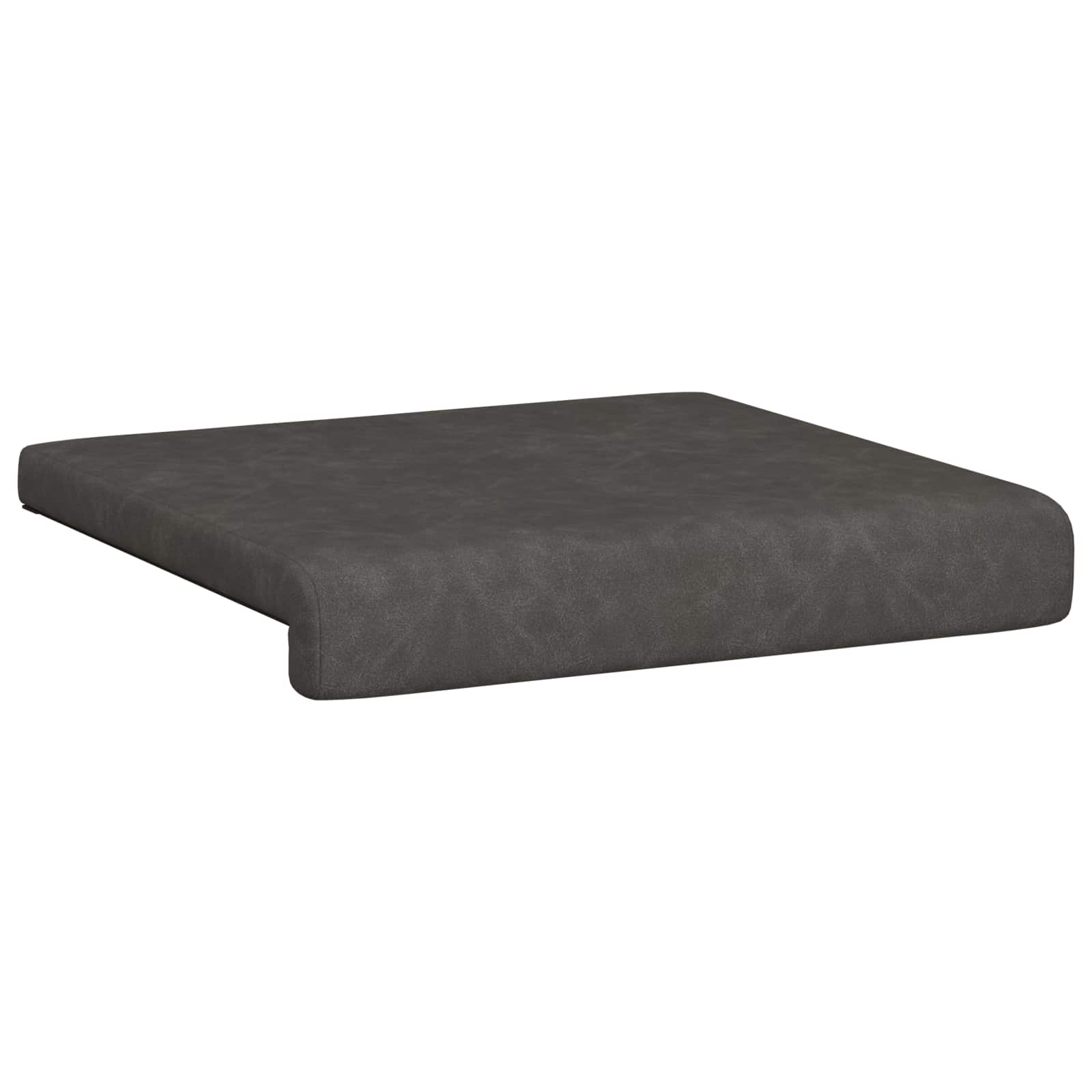 Bankkussen 2 st Kunstleer Zwart Diepte 35 cm
