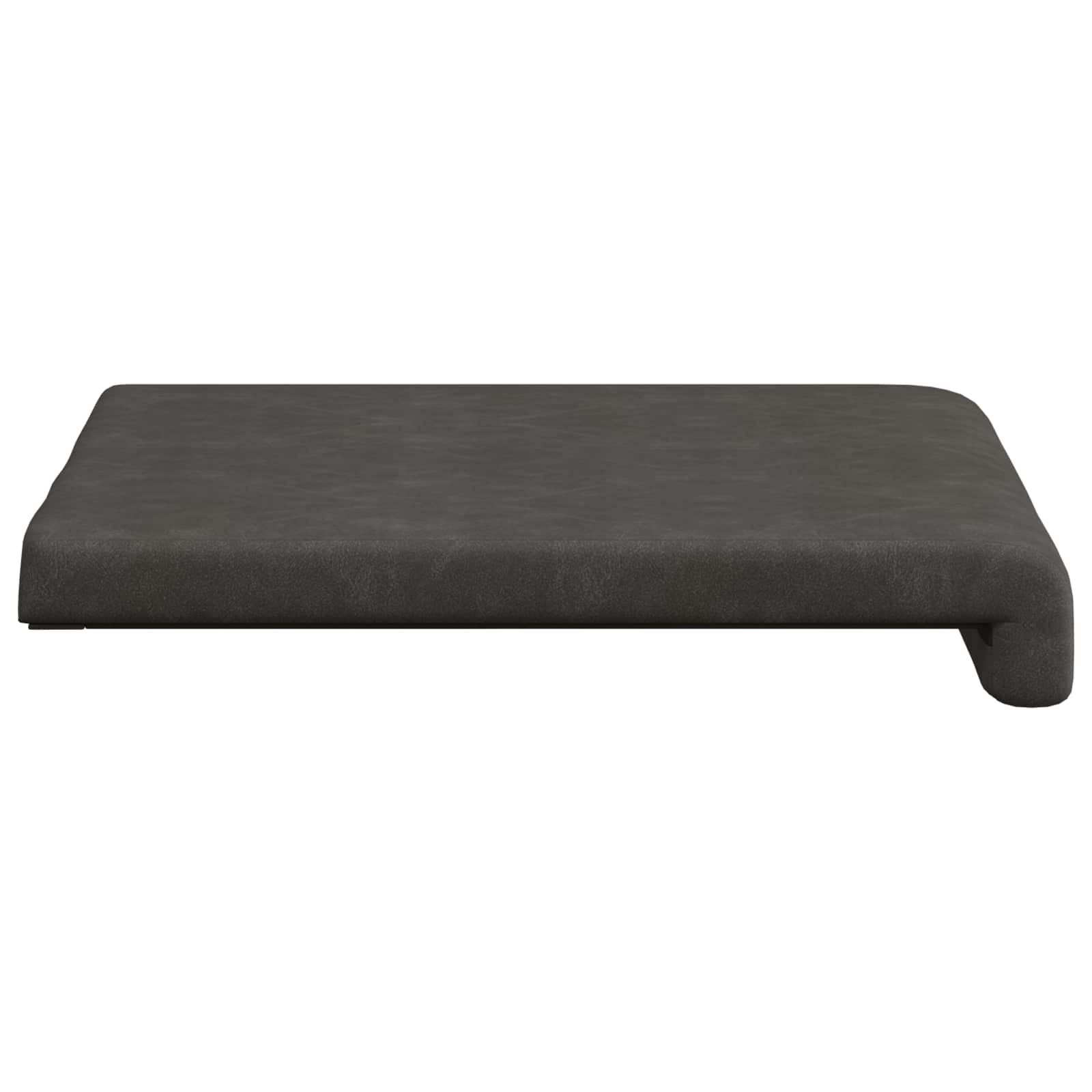 Bankkussen 2 st Kunstleer Zwart Diepte 35 cm