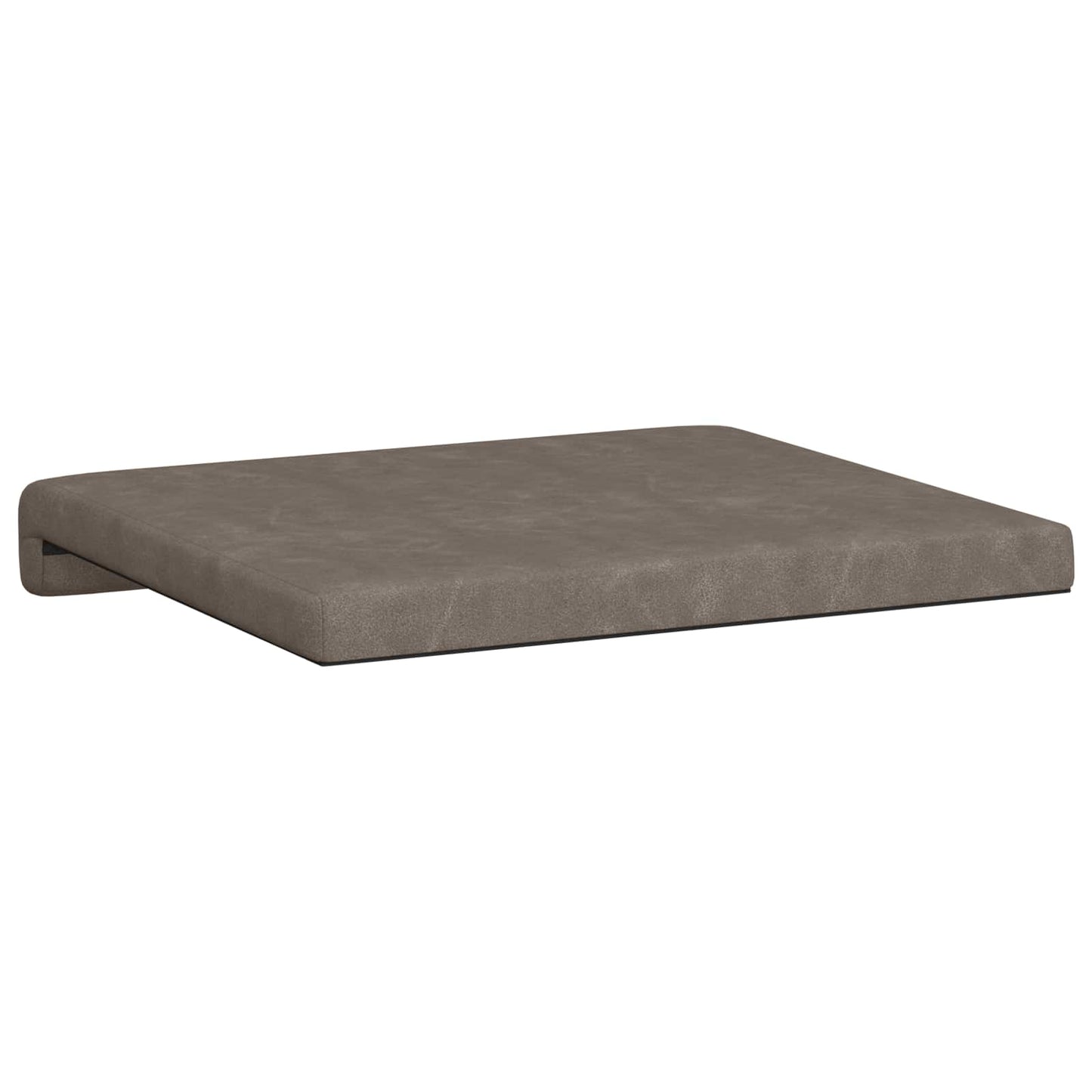 Bankkussen 2 st Kunstleer Grijs Diepte 35 cm
