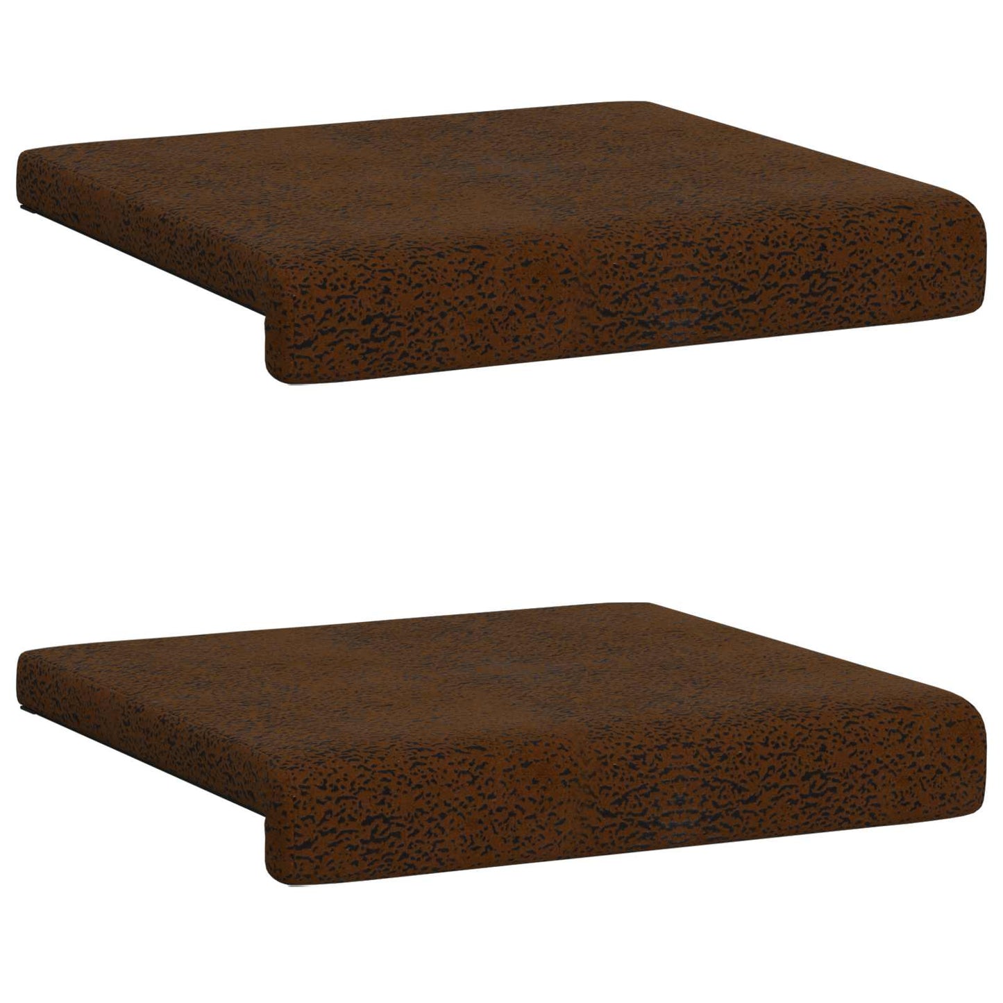 Bankkussen 2 st Faux Suède Stof Bruin Diepte 35 cm