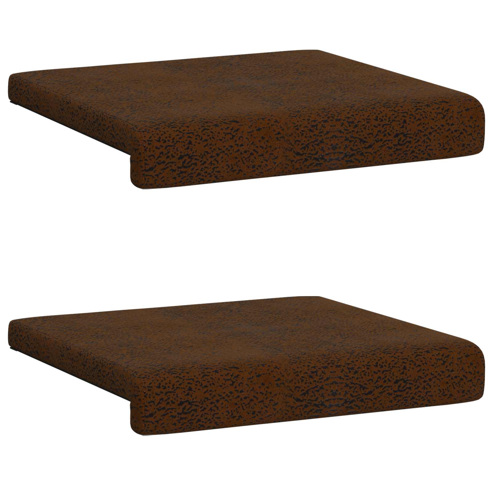 Bankkussen 2 st Faux Suède Stof Bruin Diepte 35 cm