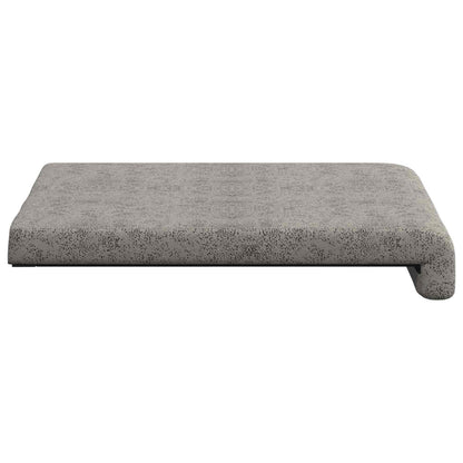 Bankkussen 2 st Faux Suède Stof Lichtgrijs Diepte 35 cm