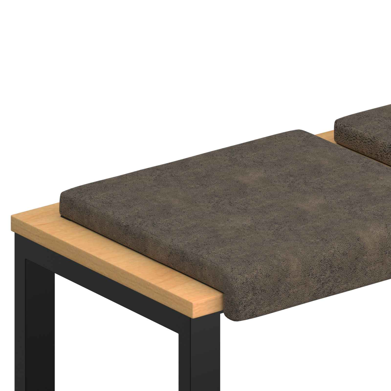 Bankkussen 2 st Faux Suède Stof Donkergrijs Diepte 35 cm