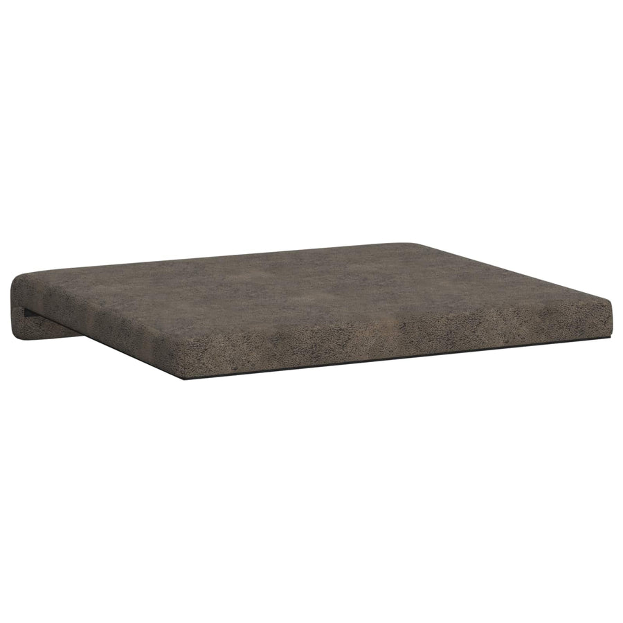 Bankkussen 2 st Faux Suède Stof Donkergrijs Diepte 35 cm