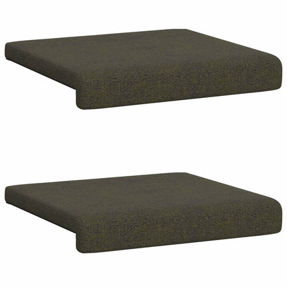 Bankkussen 2 st Faux Suède Stof Legergroen Diepte 35 cm