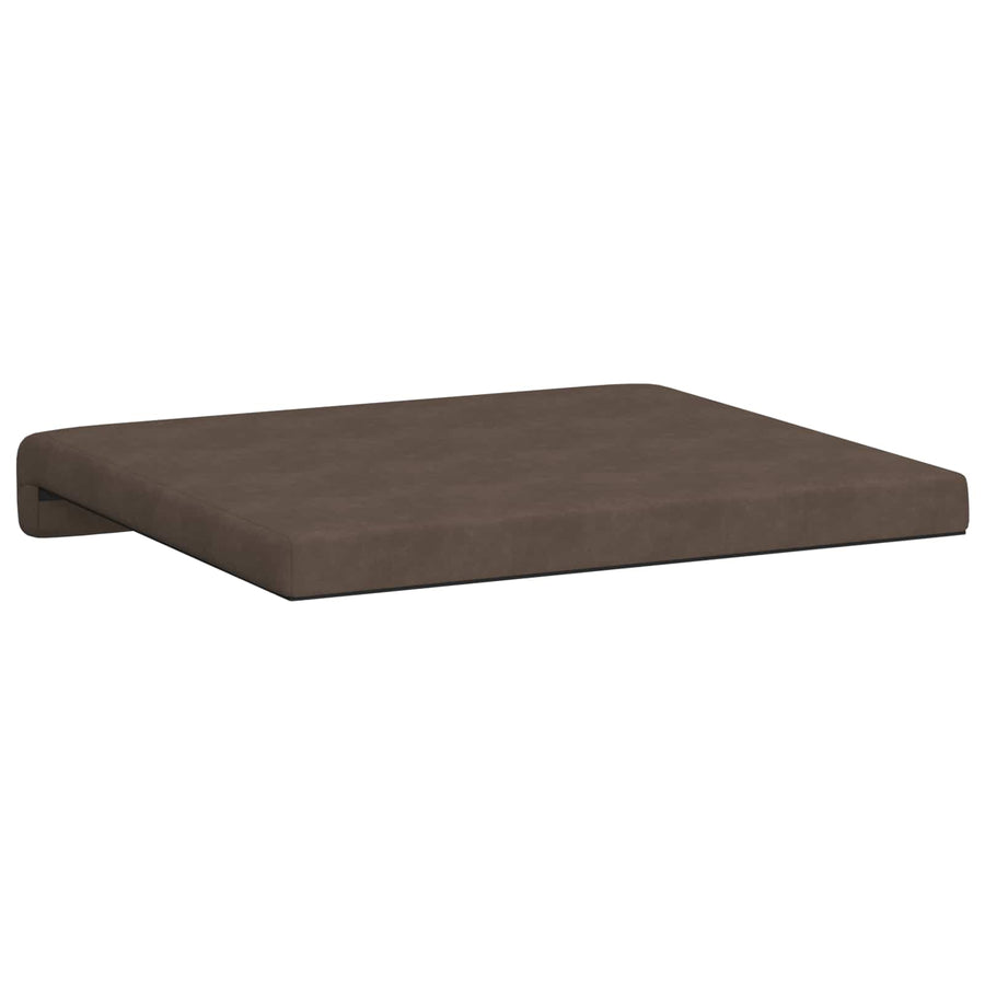 Bankkussen 2 st Microvezel Bruin Diepte 35 cm