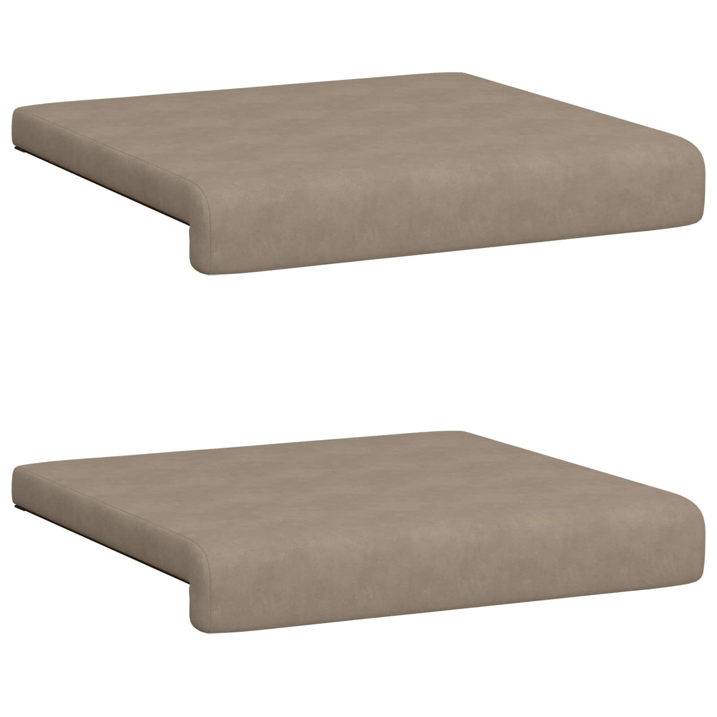 Bankkussen 2 st Microvezel Taupe Diepte 35 cm