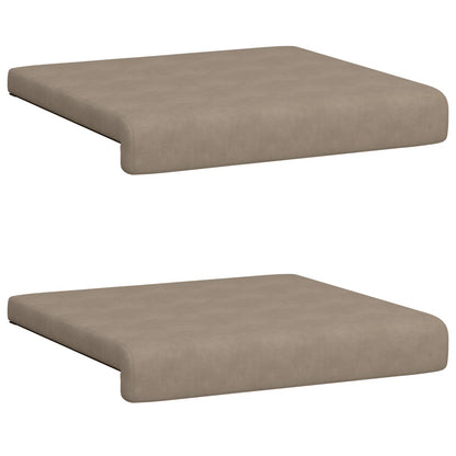Bankkussen 2 st Microvezel Taupe Diepte 35 cm