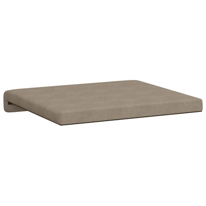 Bankkussen 2 st Microvezel Taupe Diepte 35 cm