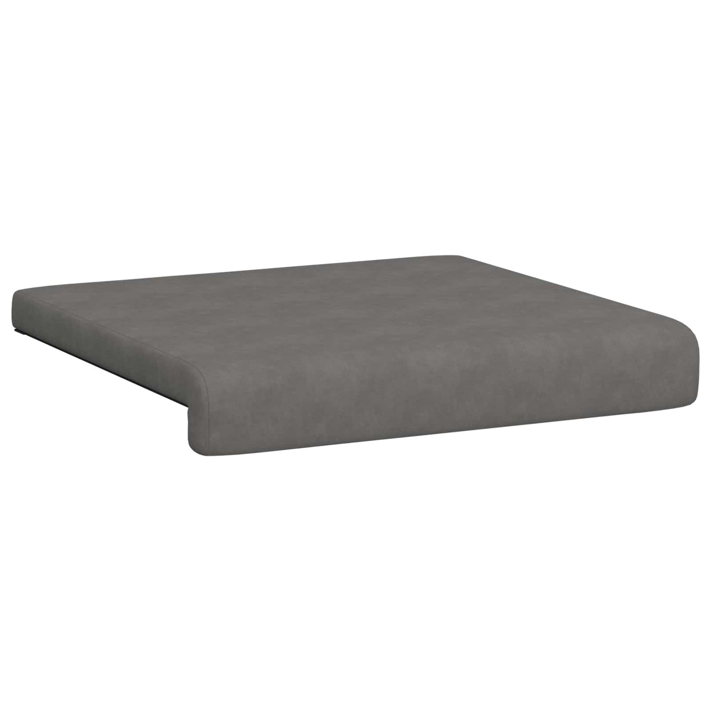 Bankkussen 2 st Microvezel Donkergrijs Diepte 35 cm