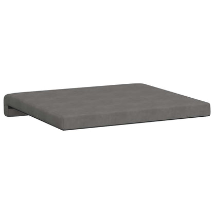 Bankkussen 2 st Microvezel Donkergrijs Diepte 35 cm
