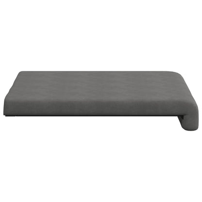 Bankkussen 2 st Microvezel Donkergrijs Diepte 35 cm