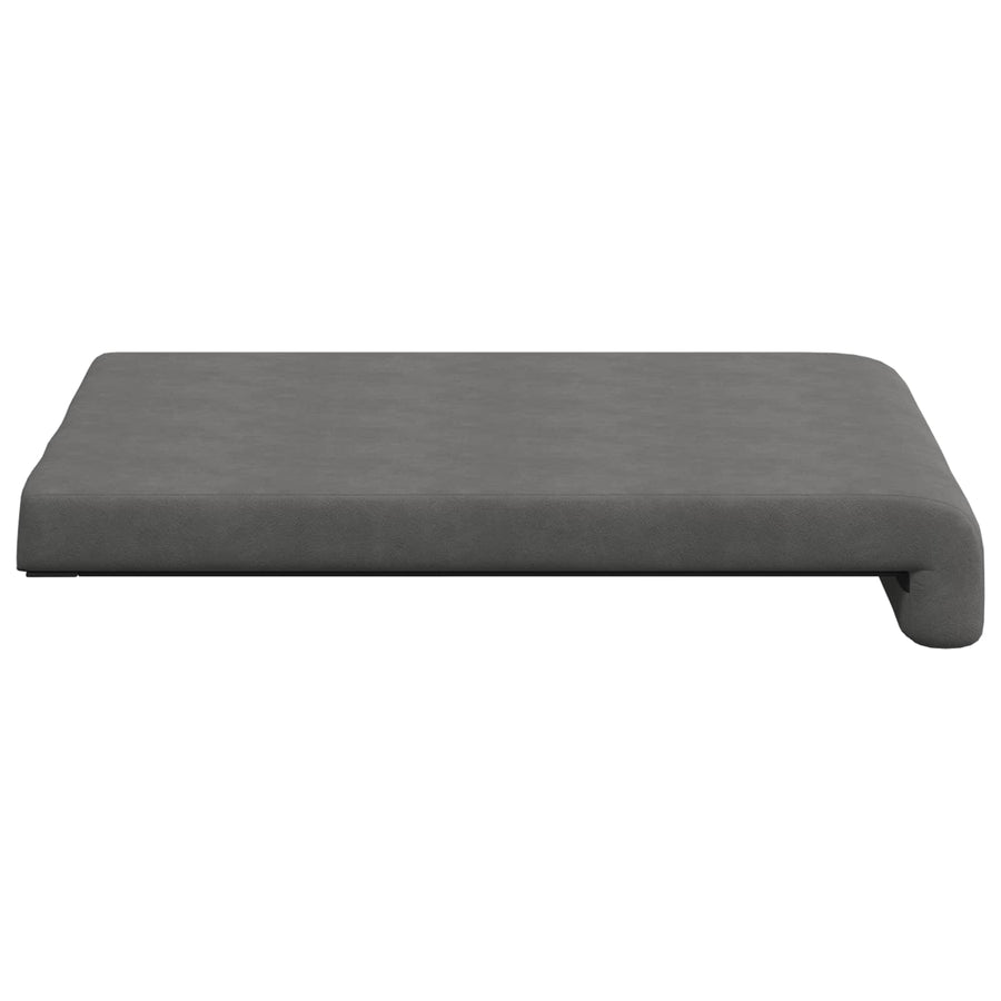 Bankkussen 2 st Microvezel Donkergrijs Diepte 35 cm
