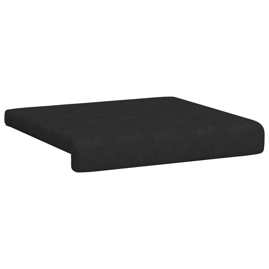 Bankkussen 2 st Microvezel Zwart Diepte 35 cm