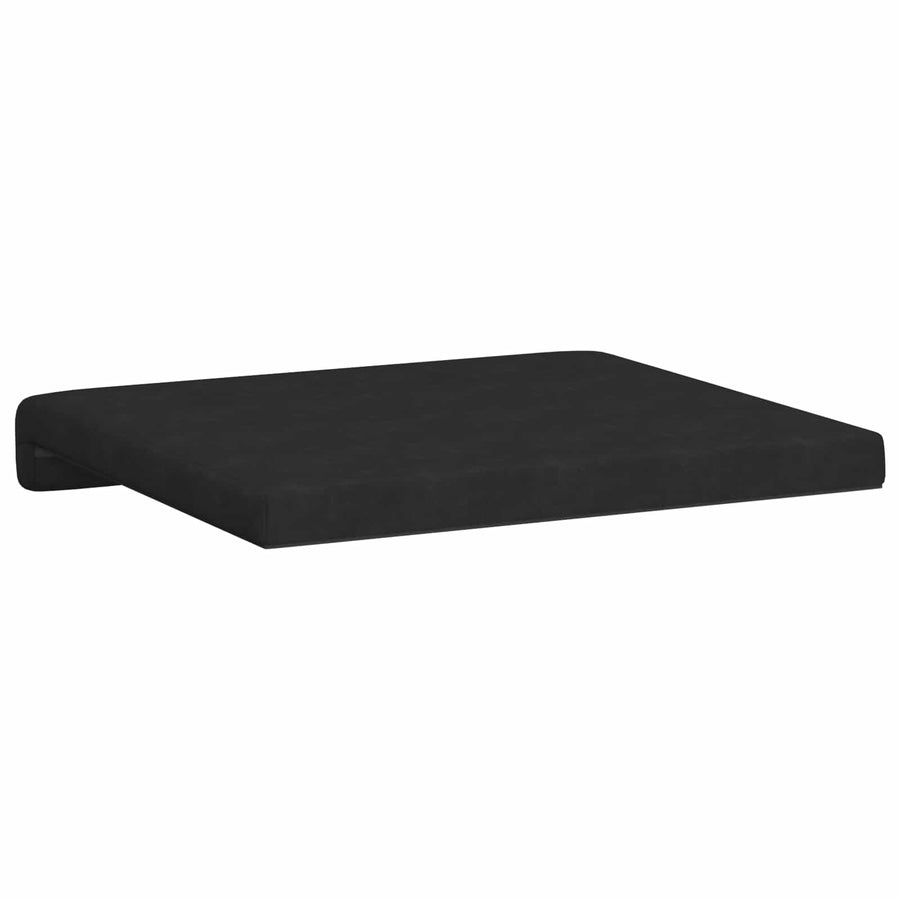 Bankkussen 2 st Microvezel Zwart Diepte 35 cm