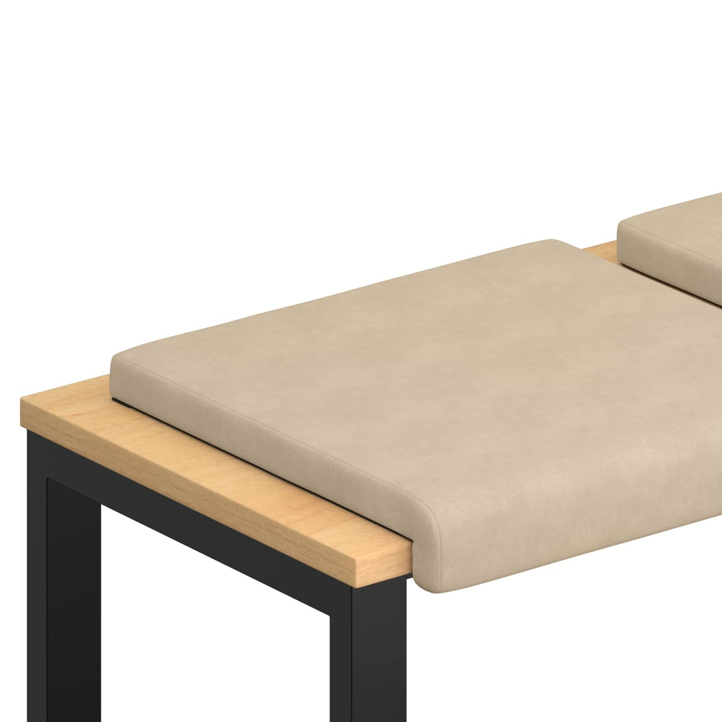 Bankkussen 2 st Microvezel Crèmekleurig Diepte 35 cm
