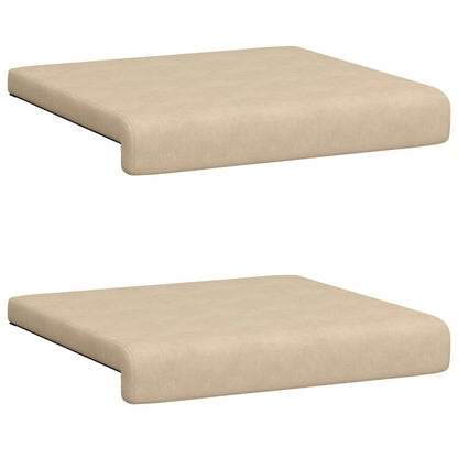 Bankkussen 2 st Microvezel Crèmekleurig Diepte 35 cm