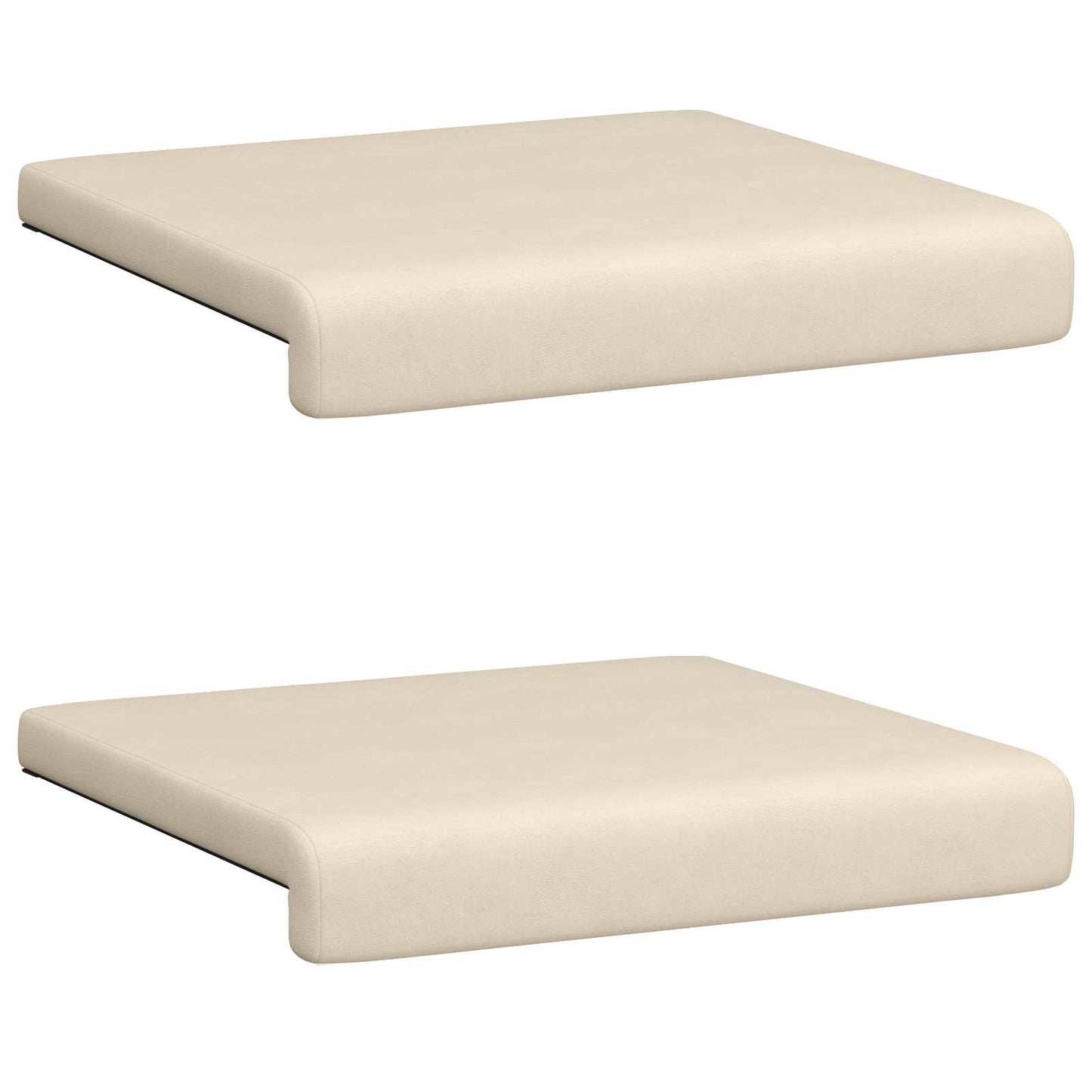 Bankkussen 2 st Microvezel Beige Diepte 35 cm