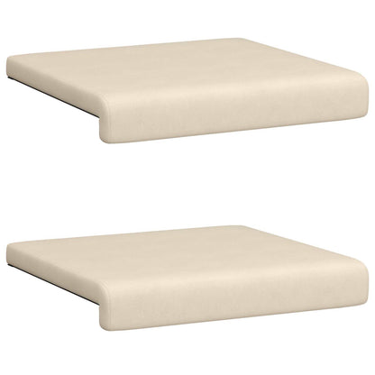 Bankkussen 2 st Microvezel Beige Diepte 35 cm
