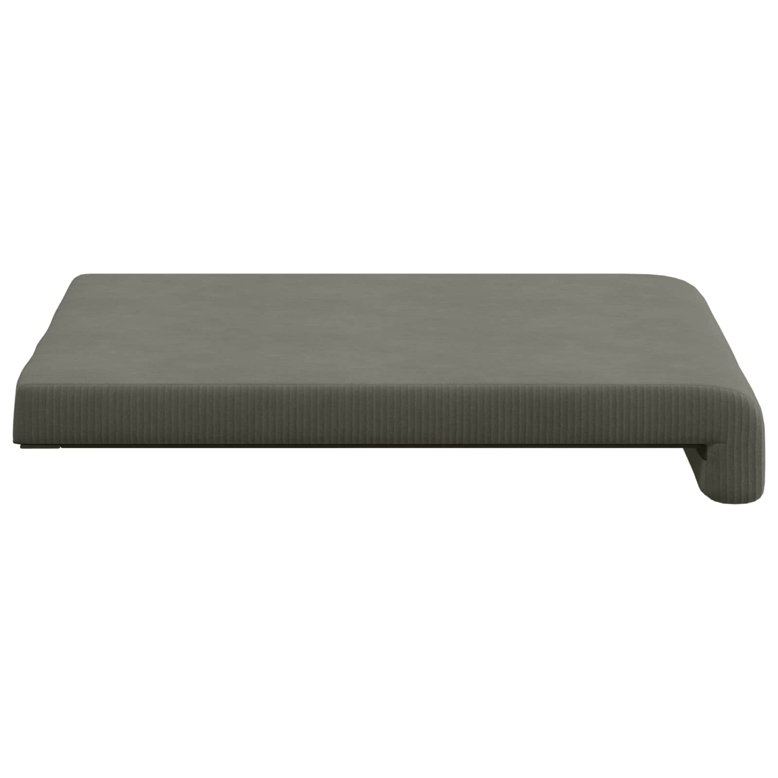 Bankkussen 2 st corduroy Lichtgrijs Diepte 35 cm