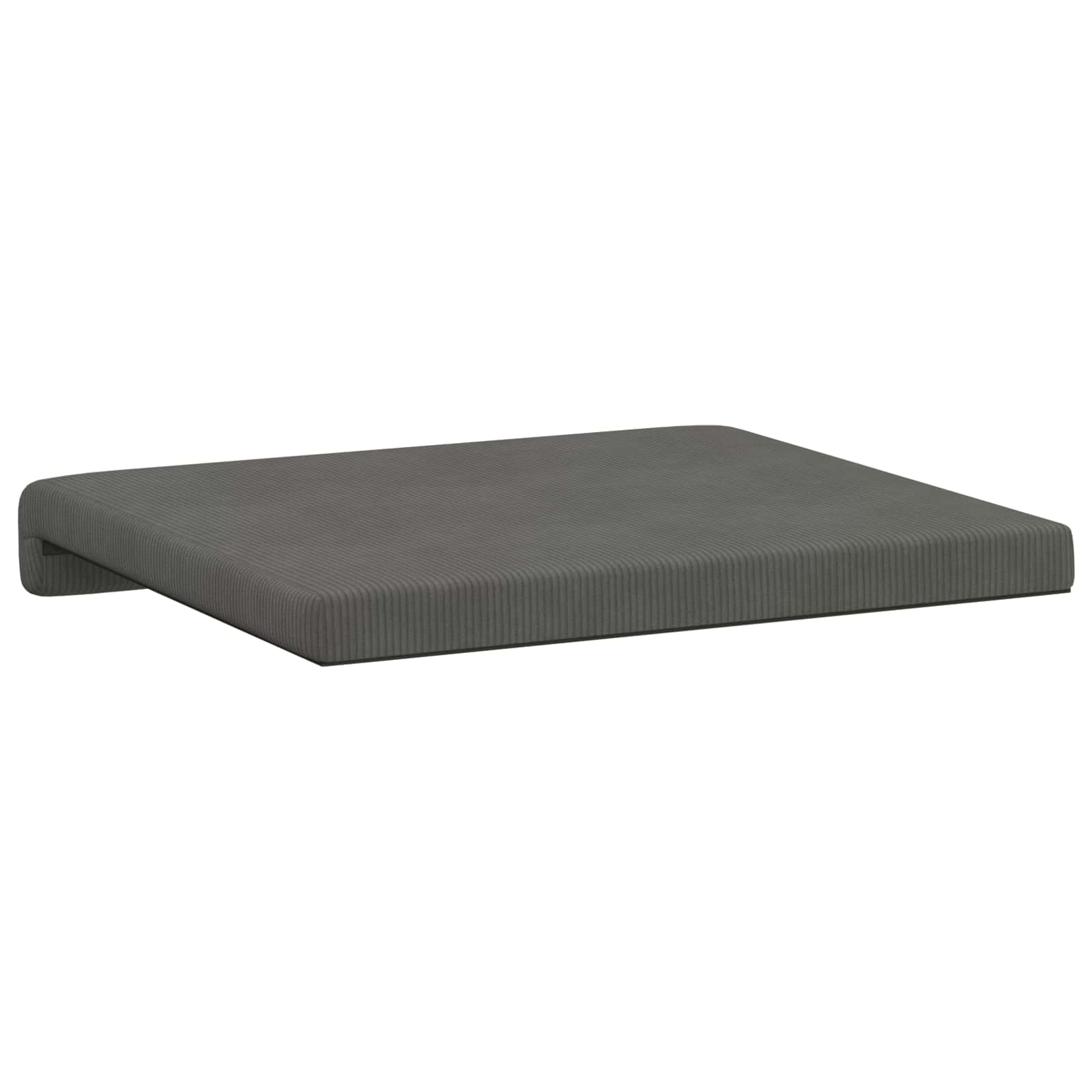 Bankkussen 2 st corduroy Donkergrijs Diepte 35 cm