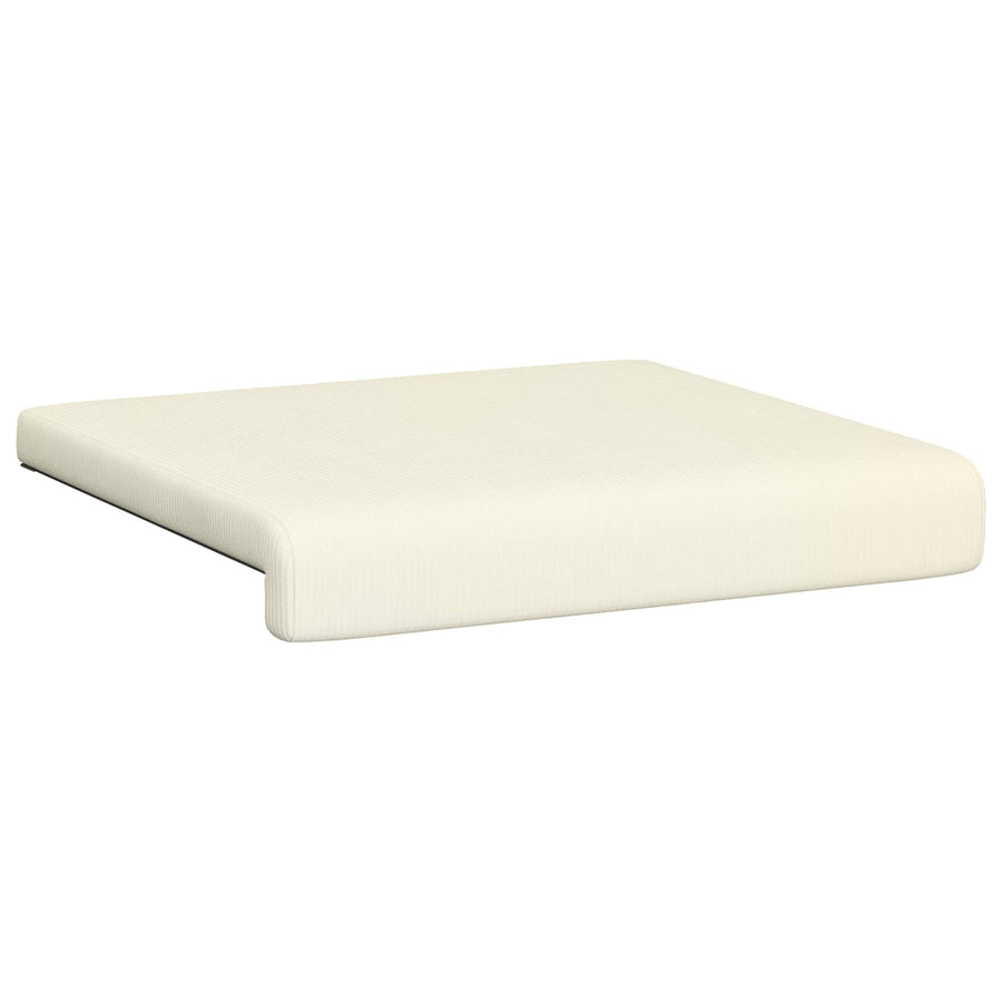 Bankkussen 2 st corduroy Crèmekleurig Diepte 35 cm