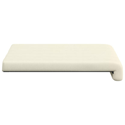 Bankkussen 2 st corduroy Crèmekleurig Diepte 35 cm