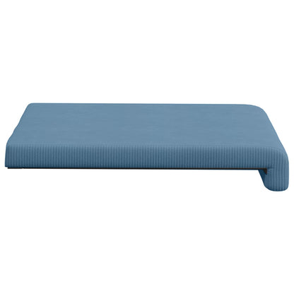 Bankkussen 2 st corduroy Blauw Diepte 35 cm