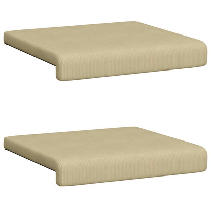 Bankkussen 2 st corduroy Grijs groen Diepte 35 cm