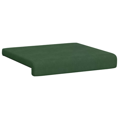 Bankkussen 2 st corduroy Donkergroen Diepte 35 cm