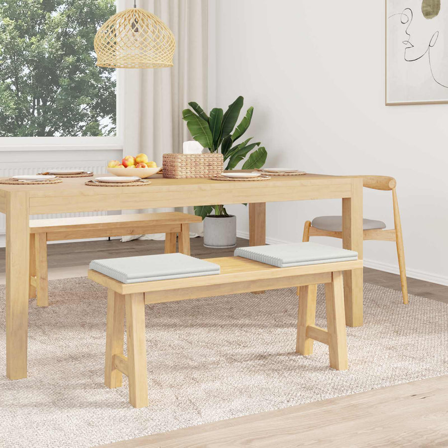Bankkussen 2 st Pluche Corduroy Crèmekleurig Diepte 35 cm