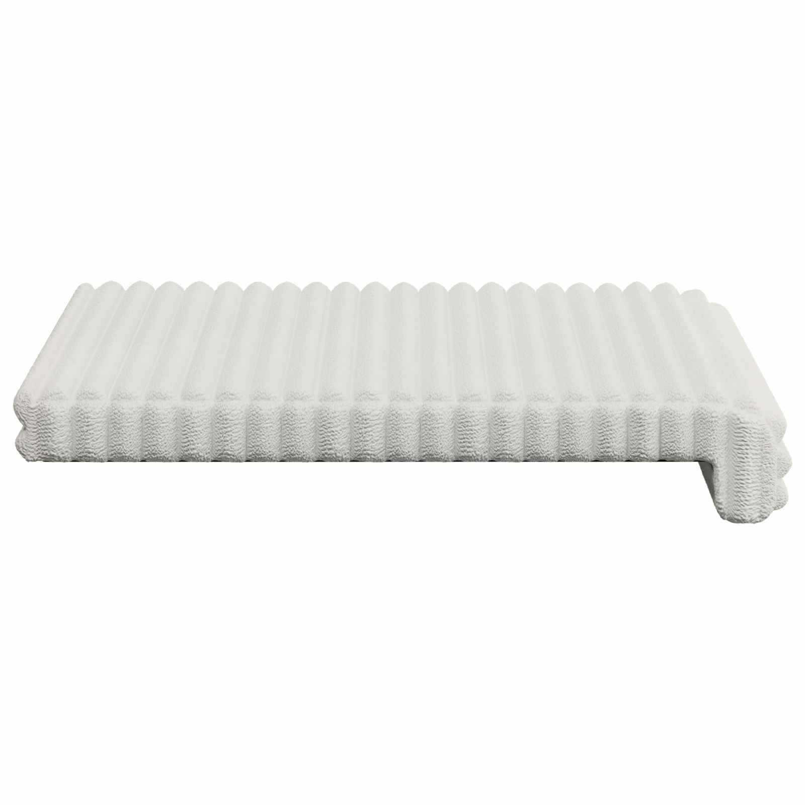 Bankkussen 2 st Pluche Corduroy Crèmekleurig Diepte 35 cm