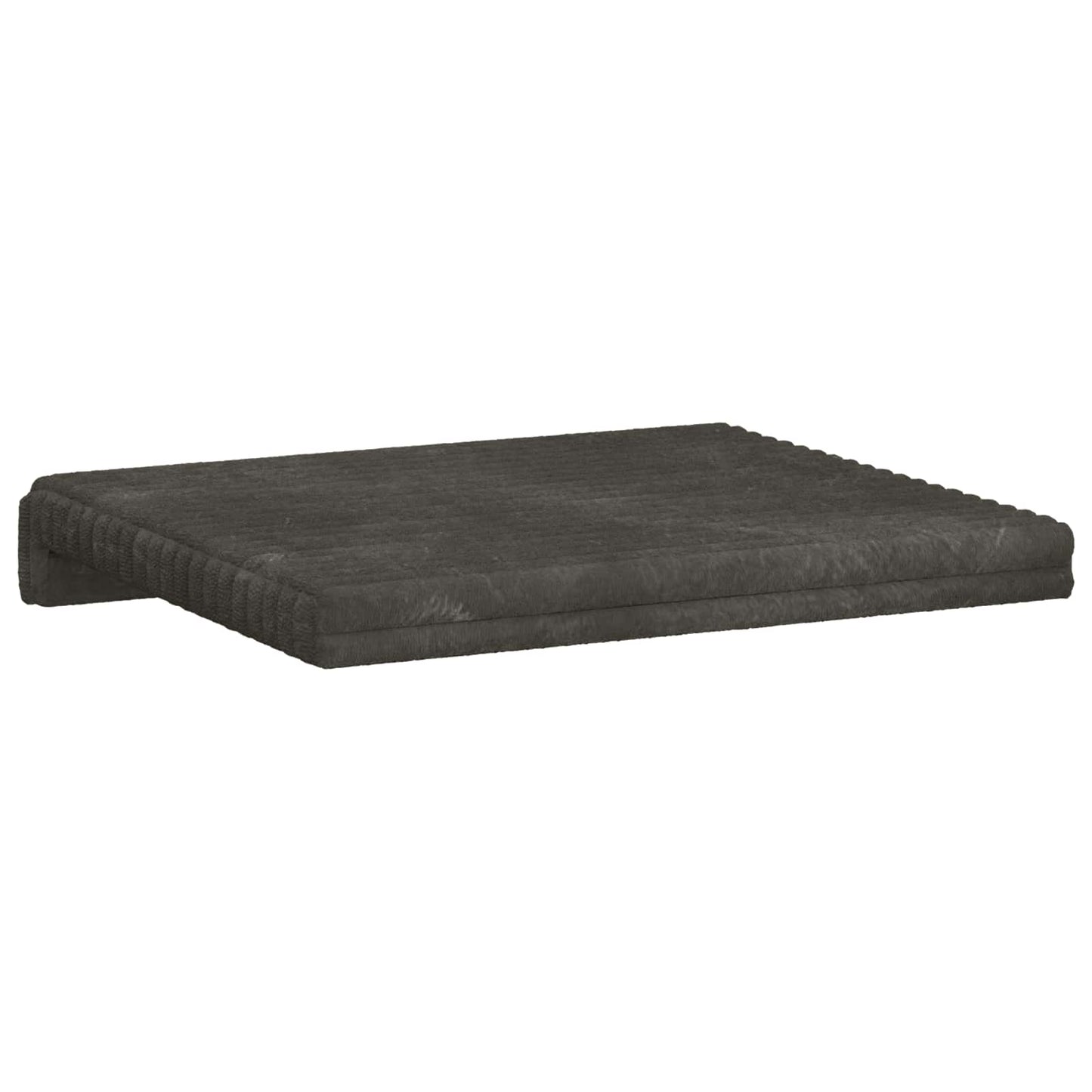 Bankkussen 2 st Pluche Corduroy Antraciet Diepte 35 cm