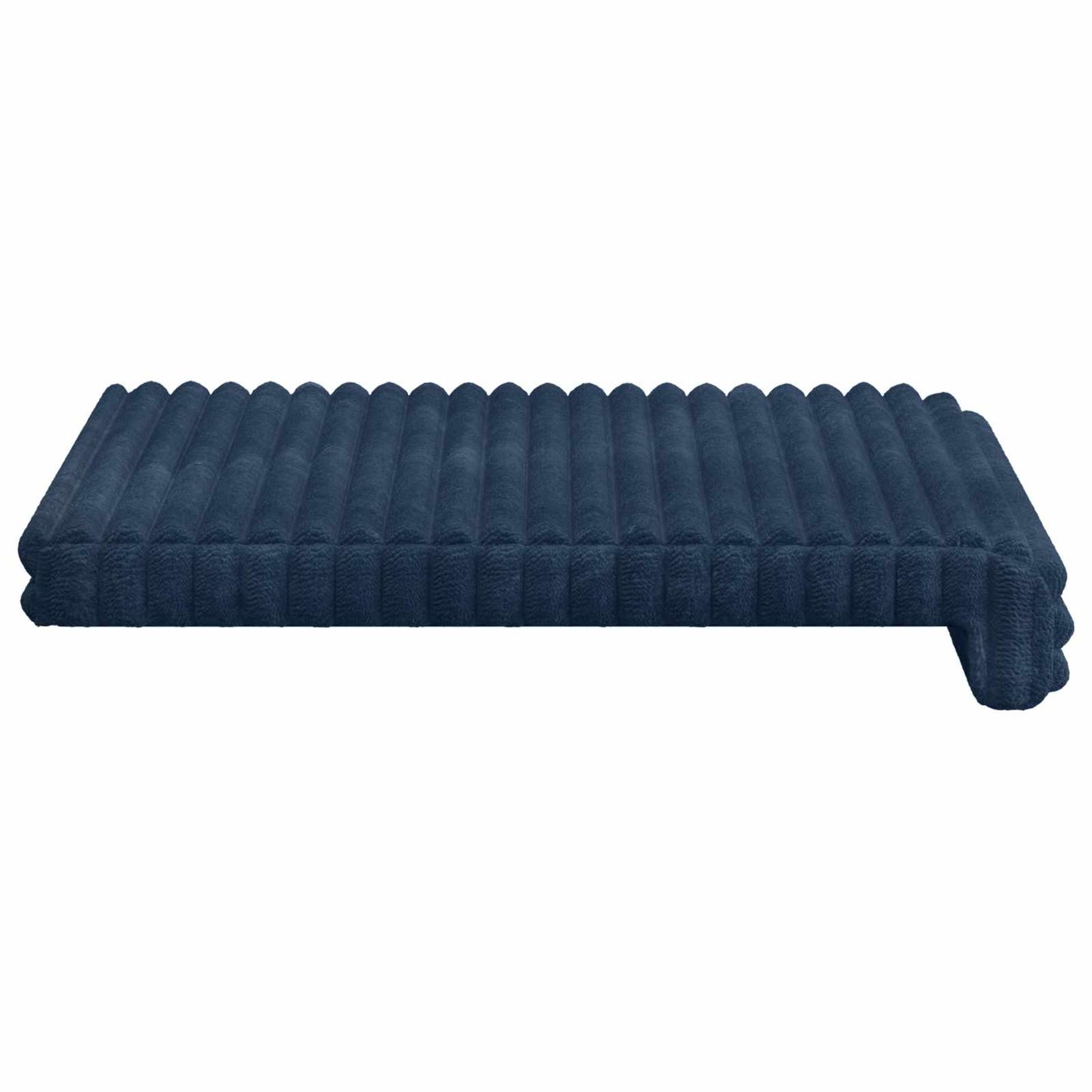 Bankkussen 2 st Pluche Corduroy Marineblauw Diepte 35 cm