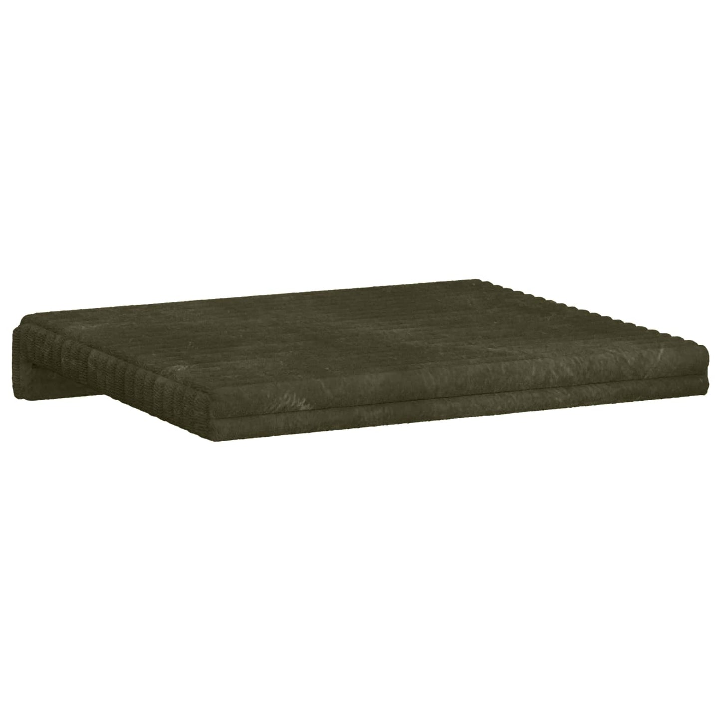 Bankkussen 2 st Pluche Corduroy Groen Diepte 35 cm
