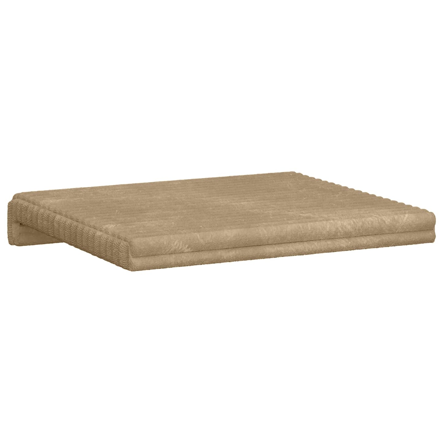 Bankkussen 2 st Pluche Corduroy Taupe Diepte 35 cm