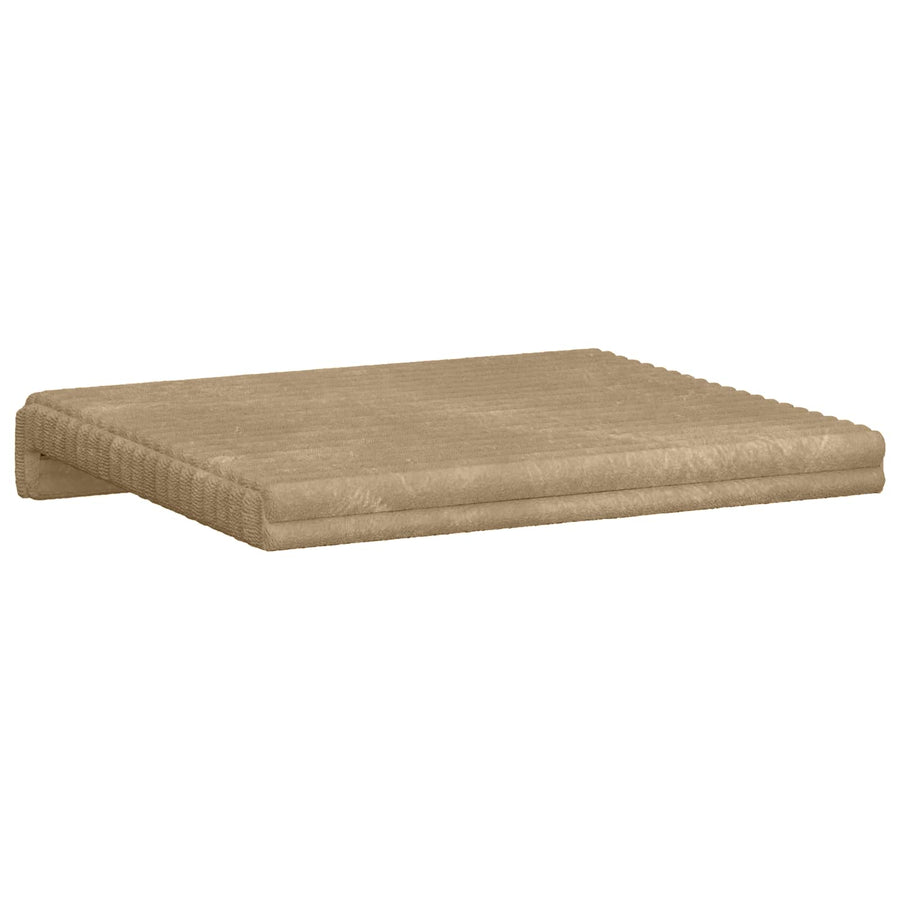 Bankkussen 2 st Pluche Corduroy Taupe Diepte 35 cm