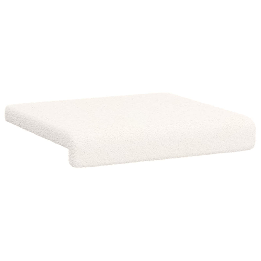 Bankkussen 2 st Sherpa Stof Crèmekleurig Diepte 35 cm