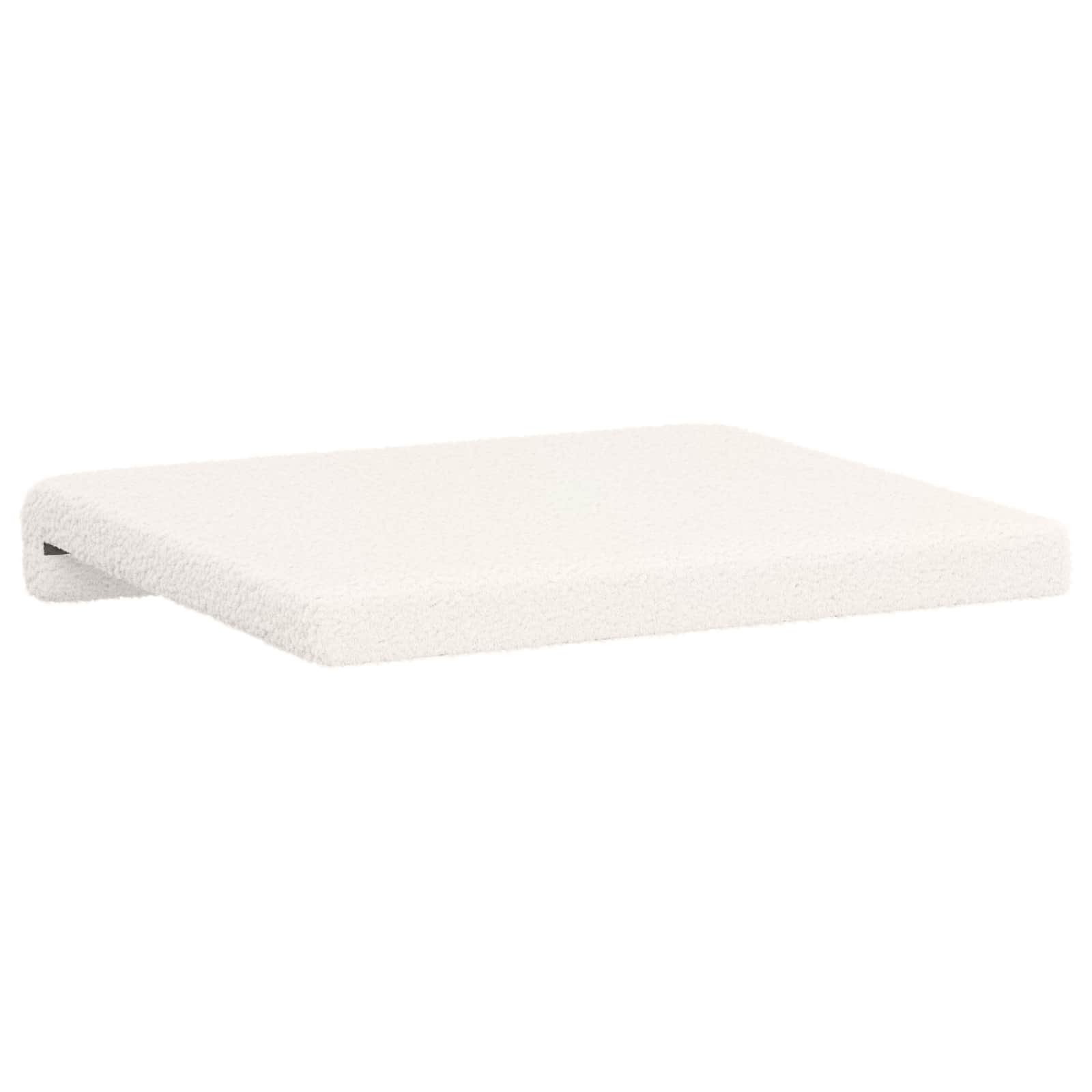 Bankkussen 2 st Sherpa Stof Crèmekleurig Diepte 35 cm
