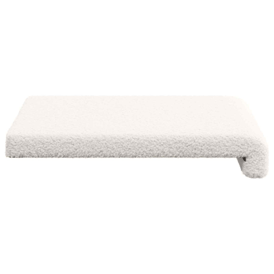 Bankkussen 2 st Sherpa Stof Crèmekleurig Diepte 35 cm