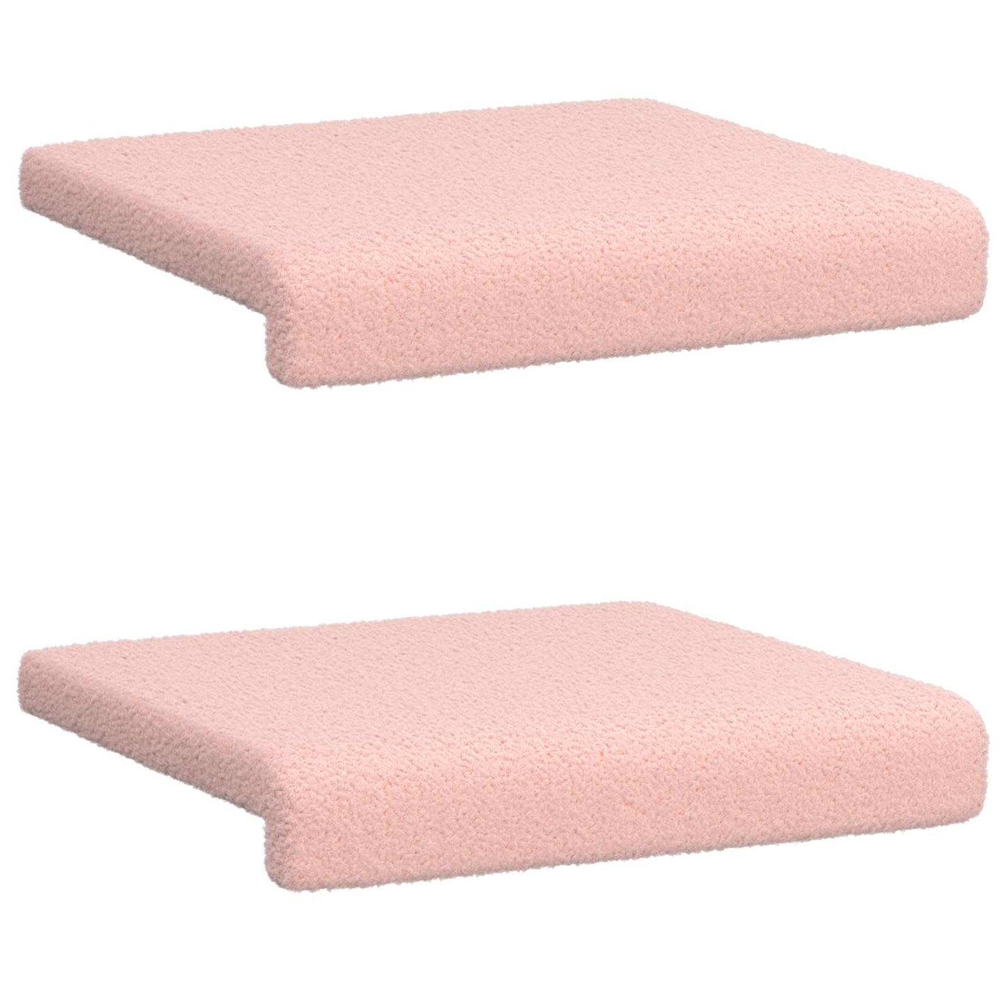Bankkussen 2 st Sherpa Stof Roze Diepte 35 cm